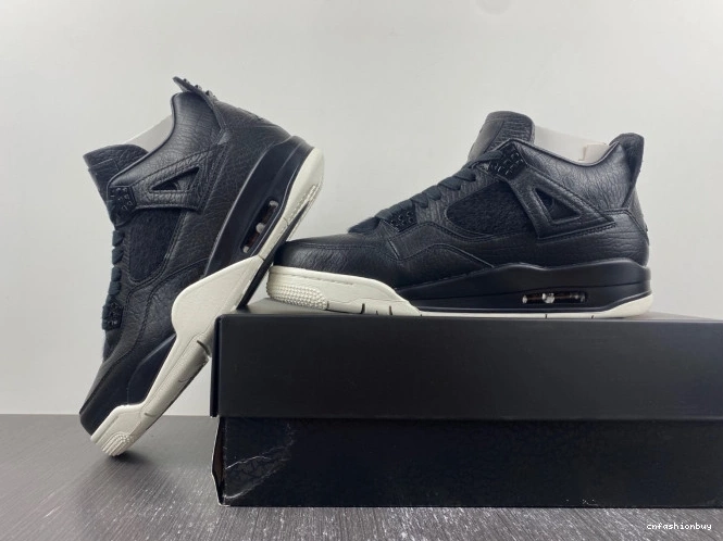 Black Jordan 4 819139-010 Retro Hair Pony 0824